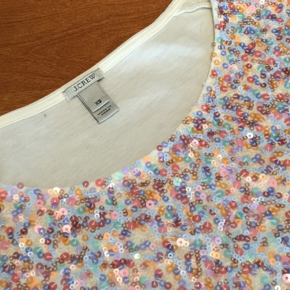 JCrew Cluster Sequin Tee - Picture 7 of 8
